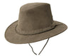 Outdoor summer hat in suede look super light and airy including chin strap waterproof with UV protection for men, women and children | beige