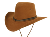 All weather-coaster cowboy leather hat for women and men in brown