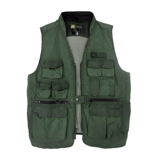 Outdoor angler vest with many bags and network backs | Remaining item