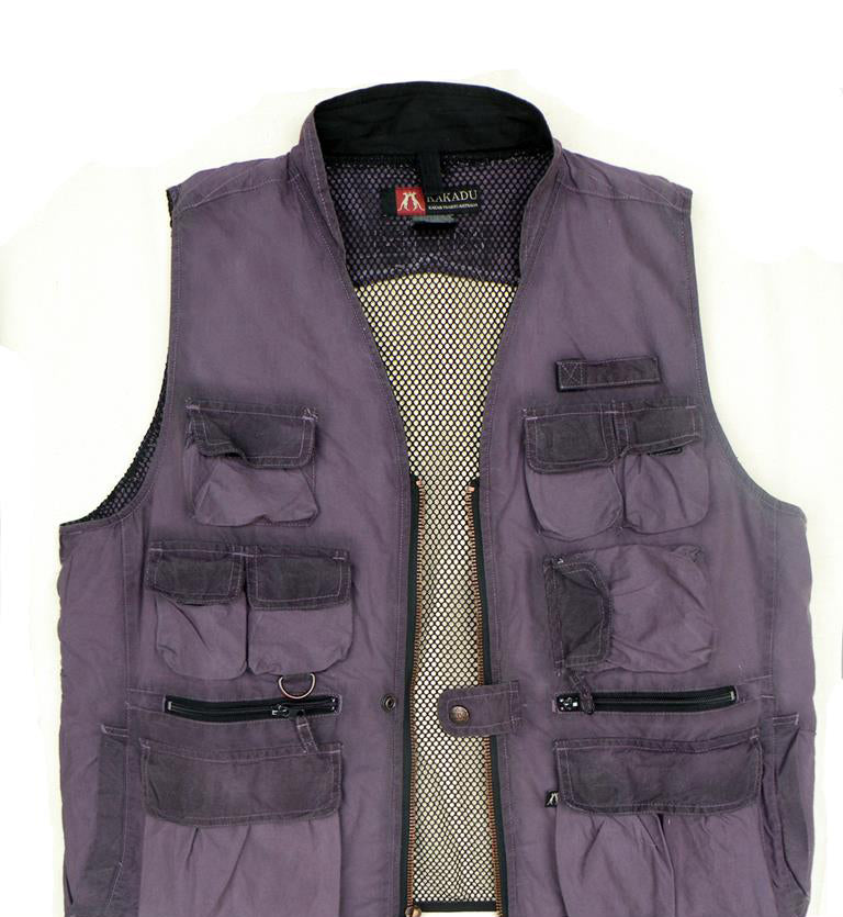 Outdoor angler vest with many bags and network backs | Remaining item