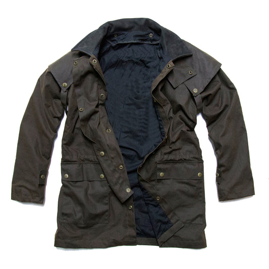 Kakadu Australia Iron Bark Jacket in black with Build in Fleece Inliner