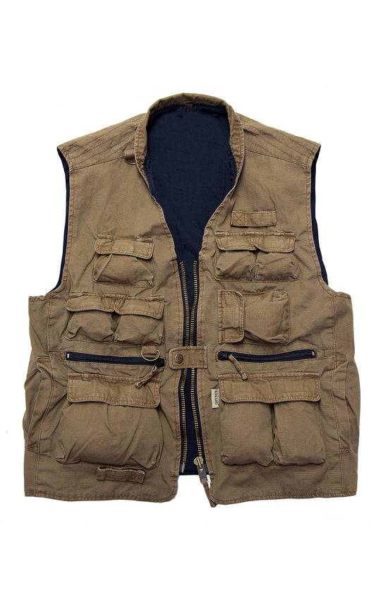 Robust leisure outdoor vest with many bags for women and men up to 5xl