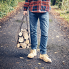 Lumberjack Holztasche aus gewachstem Canvas