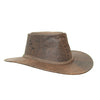 Ultra-light cowboy hat for women and men made of kangaroo leather in brown