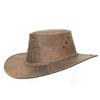 Ultra-light cowboy hat for women and men made of kangaroo leather in brown