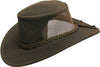 Cowboy children's hat made of leather with curved clamp | All -weather protection for the head and face