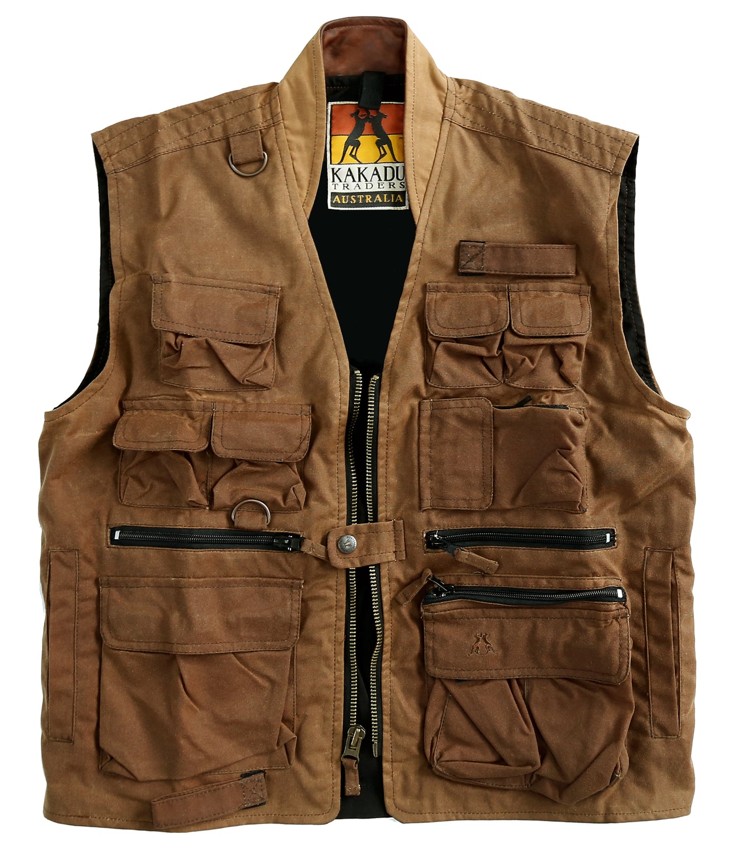 Water-repellent leisure outdoor angler vest with many bags up to 5xl | Remaining item