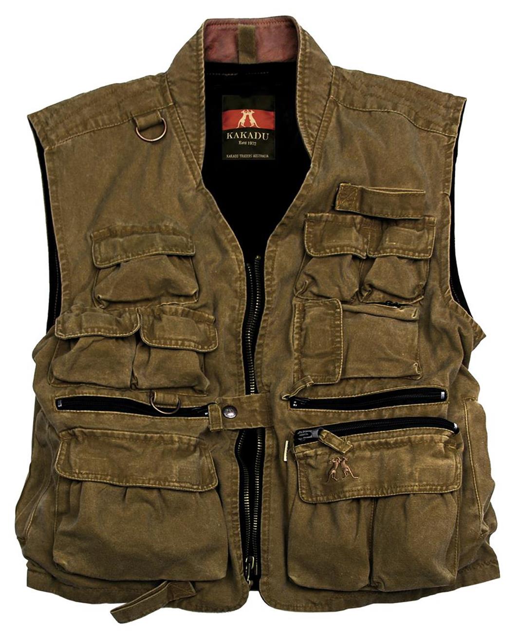 Outdoor angler vest with many bags Remaining items up to 4xl