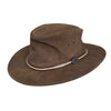 Cowboy hat made of suede for women and men with a curved clamp