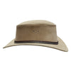 Cowboy hat made of suede for women and men with a curved clamp