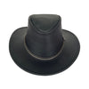 All weather-coaster cowboy leather hat for women and men in brown