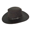 All weather-coaster cowboy leather hat for women and men in brown