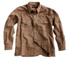 Safari outdoor men's shirt made of robust cotton with collar for buttons