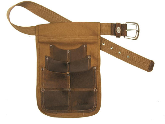 Belt bag | Nail bag | Utility holster from canvas and leather