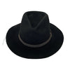 Crumplative wool felt hat for women and men with brass buckle | Size 56-57 cm