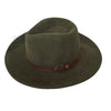 Crumplative wool felt hat for women and men with brass buckle | Size 56-57 cm