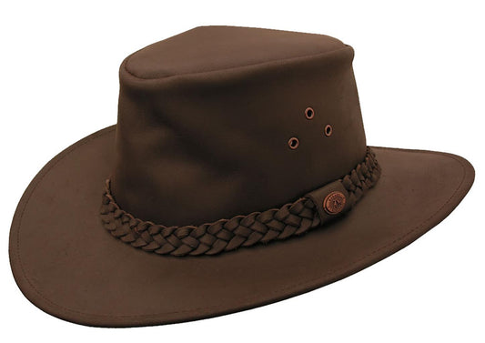 Cowboy leather hat for women and men made of robust leather | Remaining item