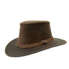 Cowboy leather hat for women and men made of robust leather | Remaining item