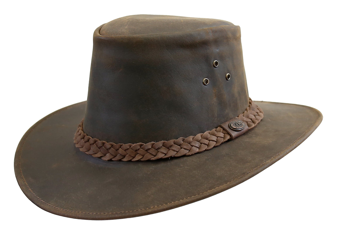 Cowboy leather hat for women and men made of robust leather | Remaining item