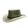 Cowboy Outdoor Lederhut with braided hat band in gray and black | Remaining item