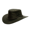 Cowboy leather hat with round cord and wide clamp | Special item