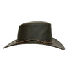 All weather-coaster cowboy leather hat for women and men in black and brown