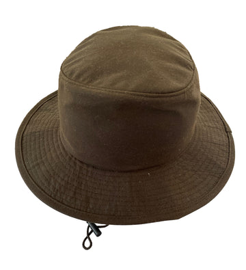 crumplable angler outdoor hat made of oiled cotton | Water and wind-repellent