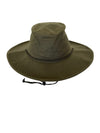 crumplable angler outdoor hat made of oiled cotton | Water and wind-repellent