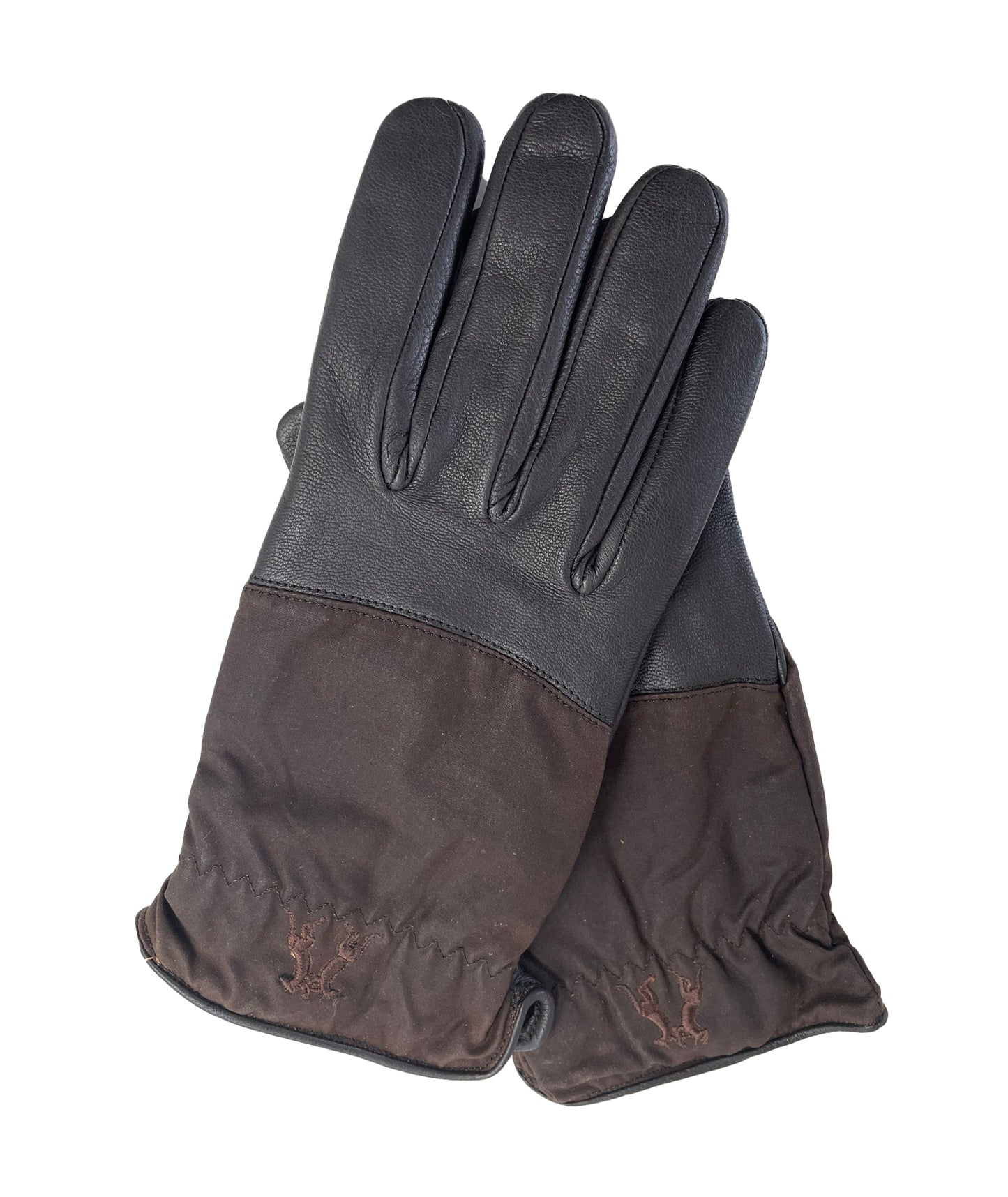 Ölzeug Handschuhe in schwarz & braun- Restposten