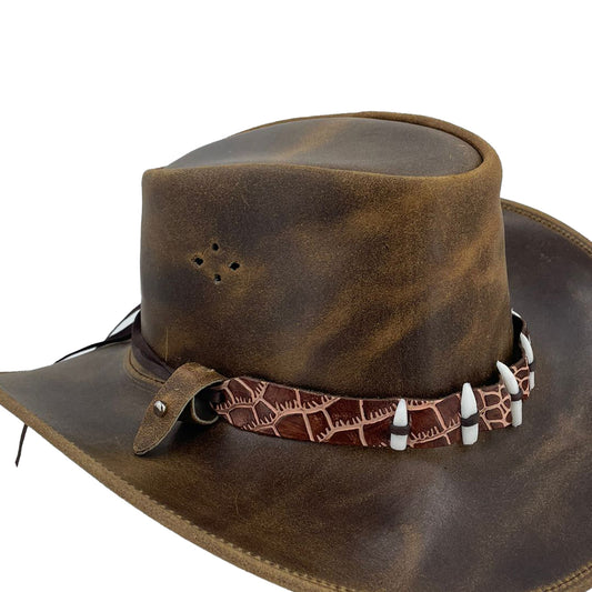 Cowboy | Western style exchange band for leather hats | Kakadu the Croc