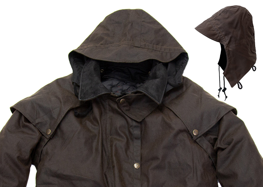 Workhorse Drovers Coat in brown with a zipped in Fleecy Liner