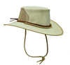 Cowboy children's hat made of leather with curved clamp | All -weather protection for the head and face