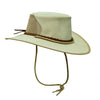 Cowboy children's hat made of leather with curved clamp | All -weather protection for the head and face