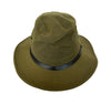 crumplable angler outdoor hat made of oiled cotton | Water and wind-repellent