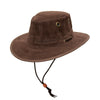 Children cowboy hat in wild leather optics chin band included