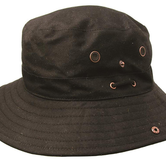 Bucket Hat | Angler | Knautsch Hut- Oilskin Wachshut Dalston Wind und Regenfest - OUT OF AUSTRALIA | Kakadu Traders Australia