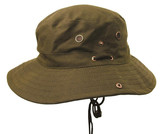 Bucket Hat | Angler | Knautsch Hut- Oilskin Wachshut Dalston Wind und Regenfest - OUT OF AUSTRALIA | Kakadu Traders Australia