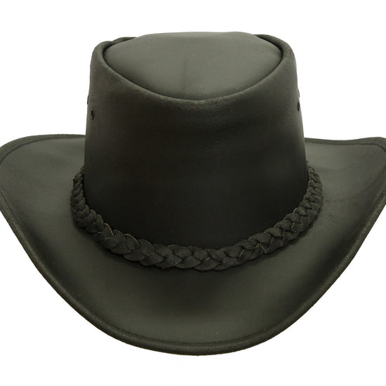 Western | Cowboy | Lederhut Portland mit hohem Block und formbarer Krempe - OUT OF AUSTRALIA | Kakadu Traders Australiaaustralien-hut australische-hüte cowboy-hut leder-hut känguru-hut leder-hut für männer leder-hut für frauen wetter-hut wasserabweisend hut kopfbedeckung freizeit-hut jagd Jagd-hut echter-cowboy-hut leder-hut angel-hut wander-hut