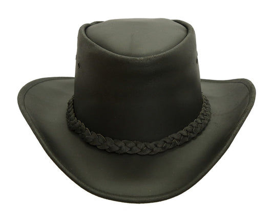 Western | Cowboy | Lederhut Portland mit hohem Block und formbarer Krempe - OUT OF AUSTRALIA | Kakadu Traders Australiaaustralien-hut australische-hüte cowboy-hut leder-hut känguru-hut leder-hut für männer leder-hut für frauen wetter-hut wasserabweisend hut kopfbedeckung freizeit-hut jagd Jagd-hut echter-cowboy-hut leder-hut angel-hut wander-hut