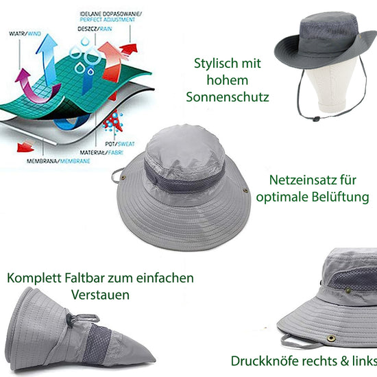 Hut Outdoor Damen hut sonnenhut Sonnenschutz Sonnenhüte hats Sonnenschutz kopf Segeln Fischerhut Sonnenhut Boowie Regenhut Wasserdicht Regenmütze Beach hat Strandhut Schlapphut Sonnenschutz Festival Hirtenhut Gärtnerhut Wanderhut faltbarer hut wendehut windhut